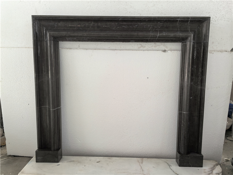Pietra gray solid bolection surround / marble fireplace supplier